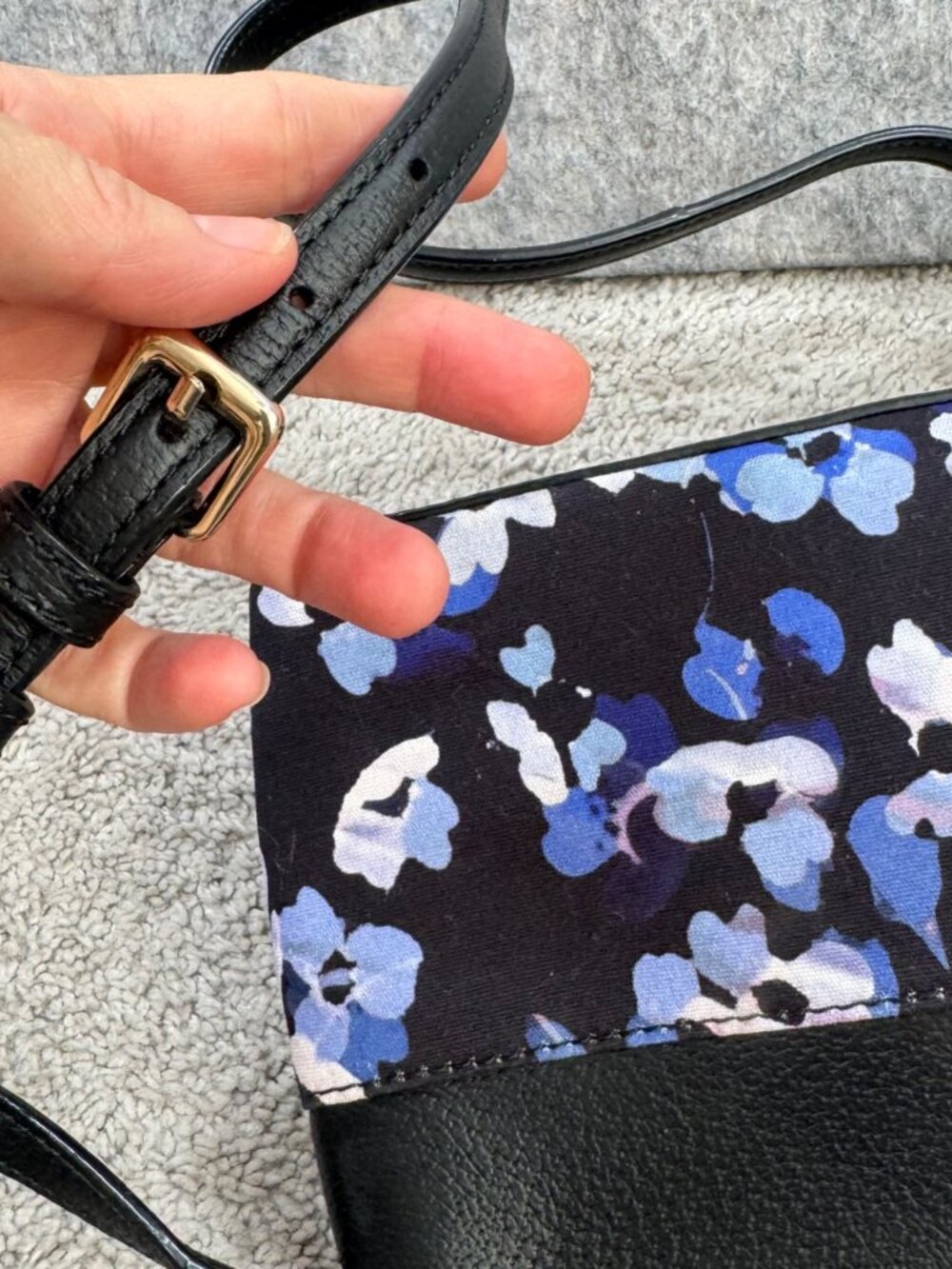 Kate Spade Floral Millie Grove Crossbody Purse Bag Leather - Picture 9 of 15